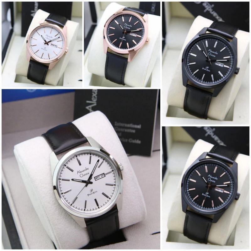 AC1025 Jam Tangan Pria Alexandre Christie AC 1025 Pria Original Kulit