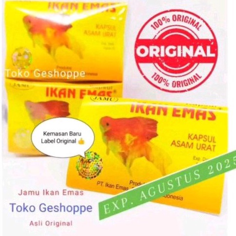 

so Stock Banyak Jamu Asam urat pegal linu cap Ikan emas A76