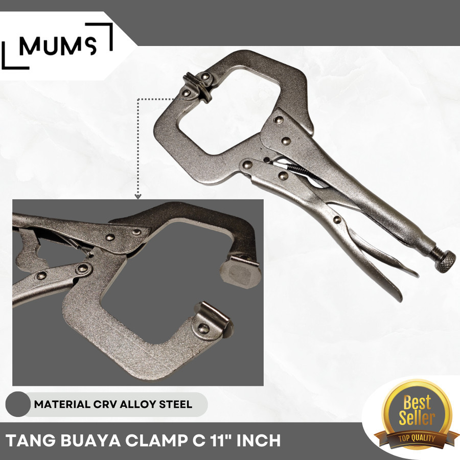 TANG BUAYA LOCKING PLIERS FALCO 11"/TANG JEPIT /TANG BUAYA JEPIT CATOK MINI LOCK PLIER C-CLAMP SWIVE