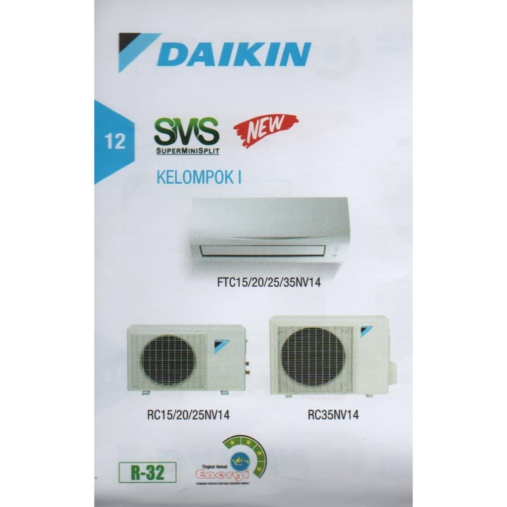 AC Daikin 1,5 PK Standard Thailand R32