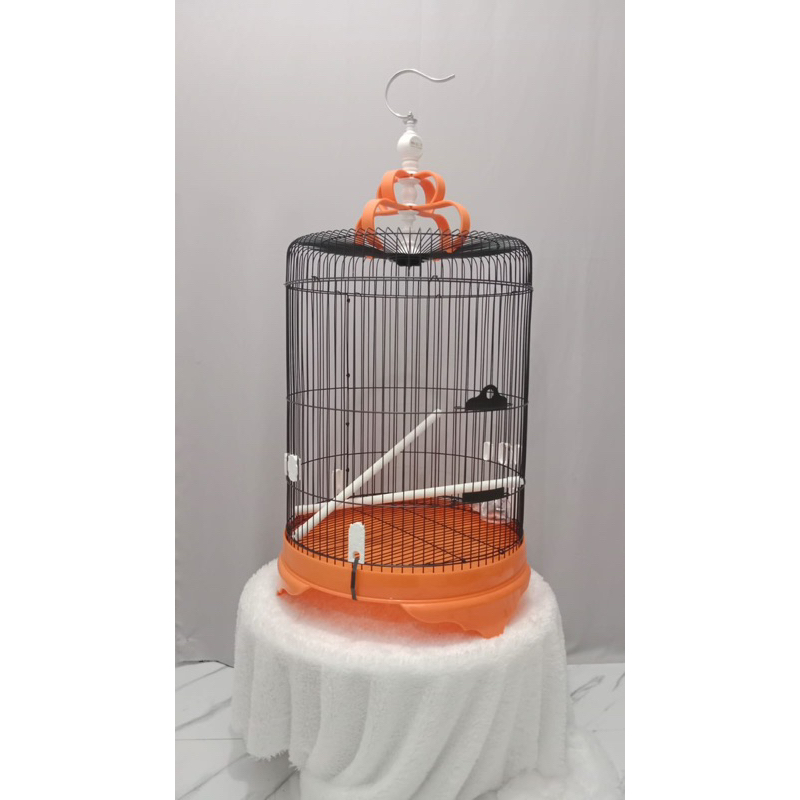 Sangkar Bulat Besi JUMBO Diameter 46 cm Batman Import Kandang Besi Bulat Jumbo LB Jumbo Murai Besi L