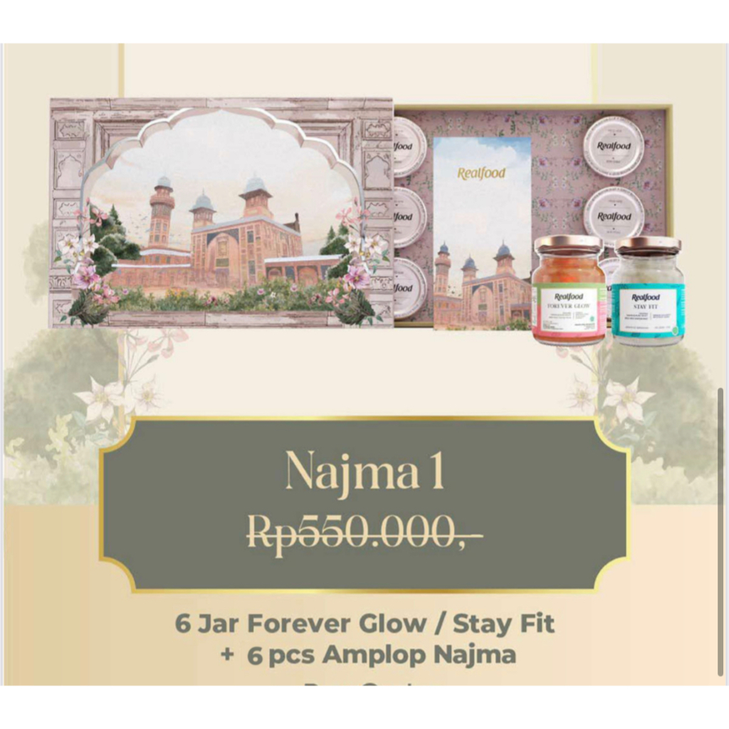 

Realfood Hampers Ramadhan Najma LEBARAN MINUMAN WALET MEWAH SIMPLE ELEGAN PARCEL SEHAT