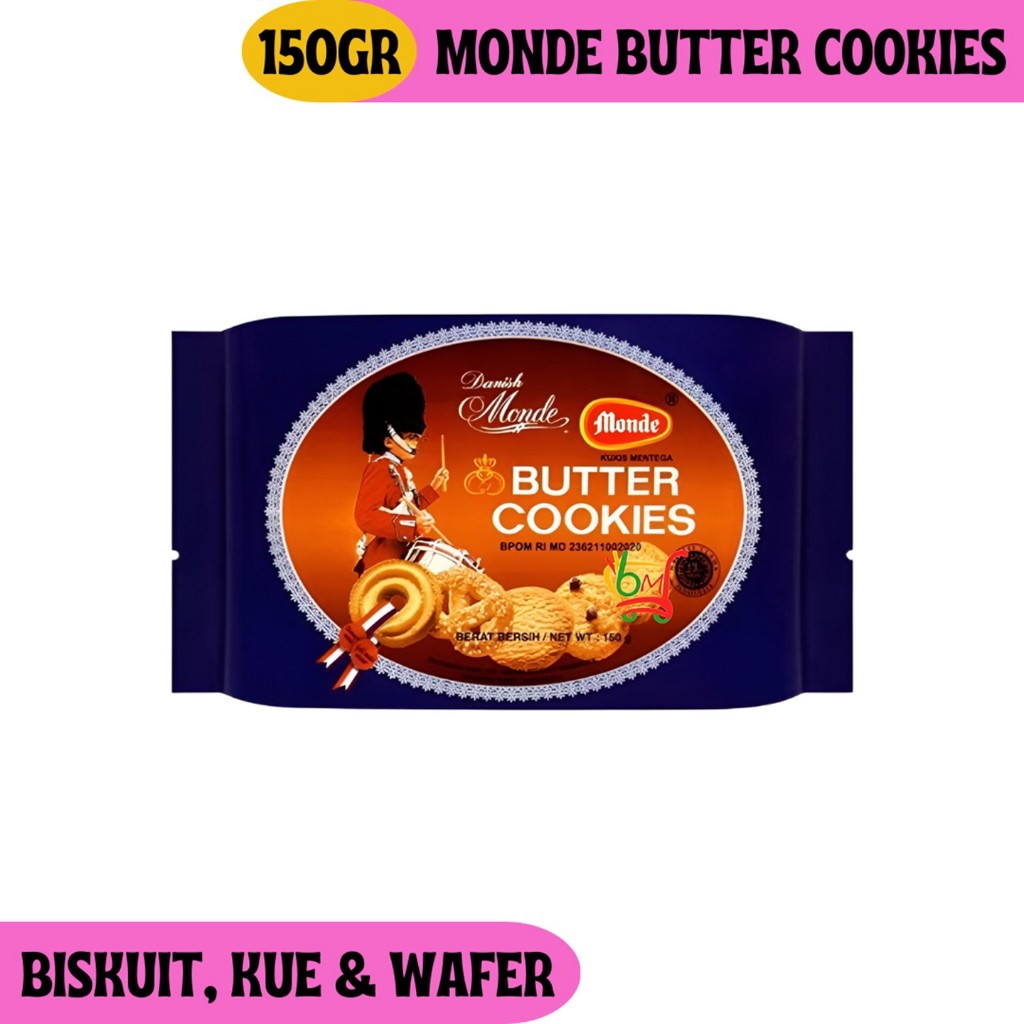 

Monde Danish Butter Cookies Kukis Mentega Kemasan Besar