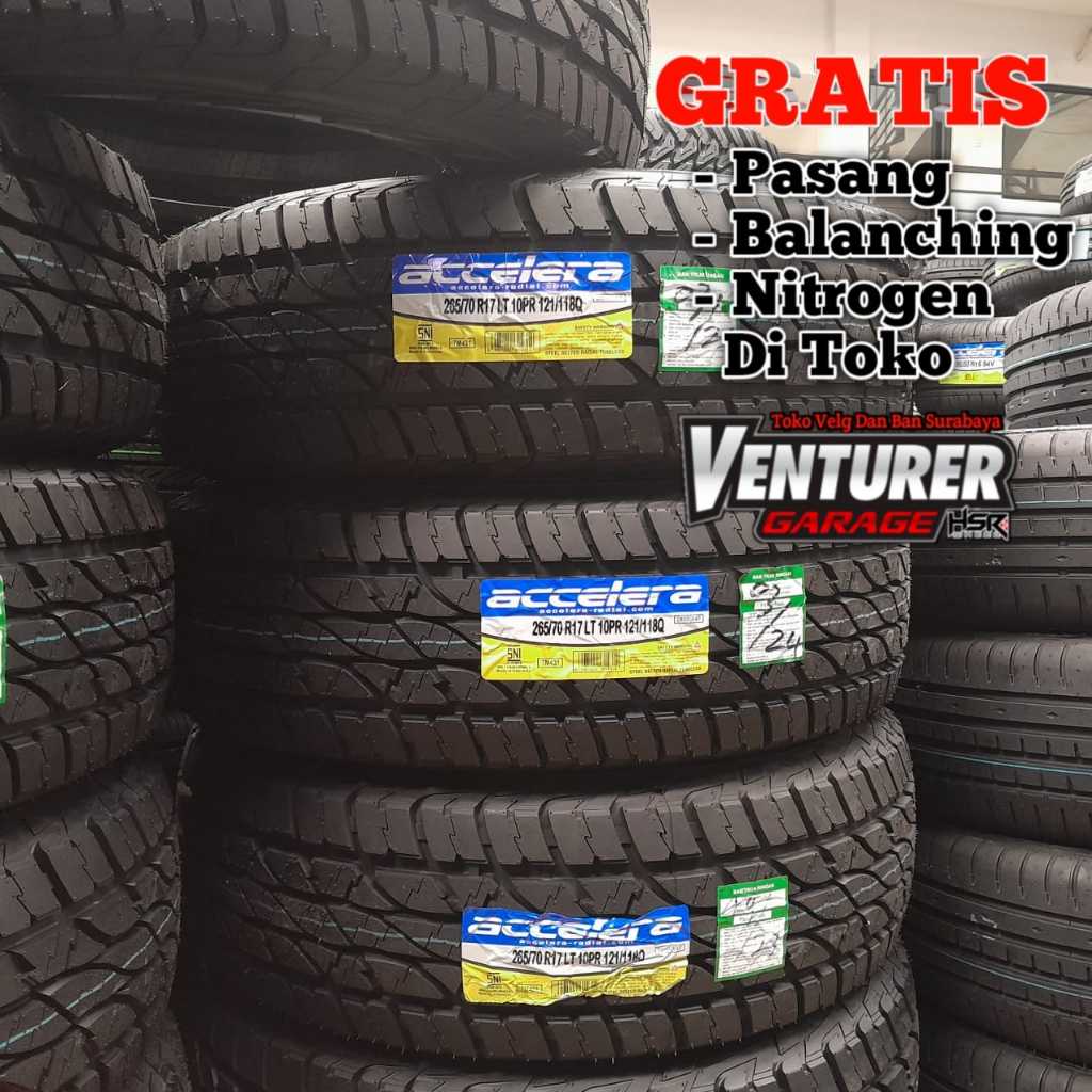 Ban semi offroad ring 17 accelera 265 70 r17 omikron A/T pajero/fortuner-toko ban mobil surabaya