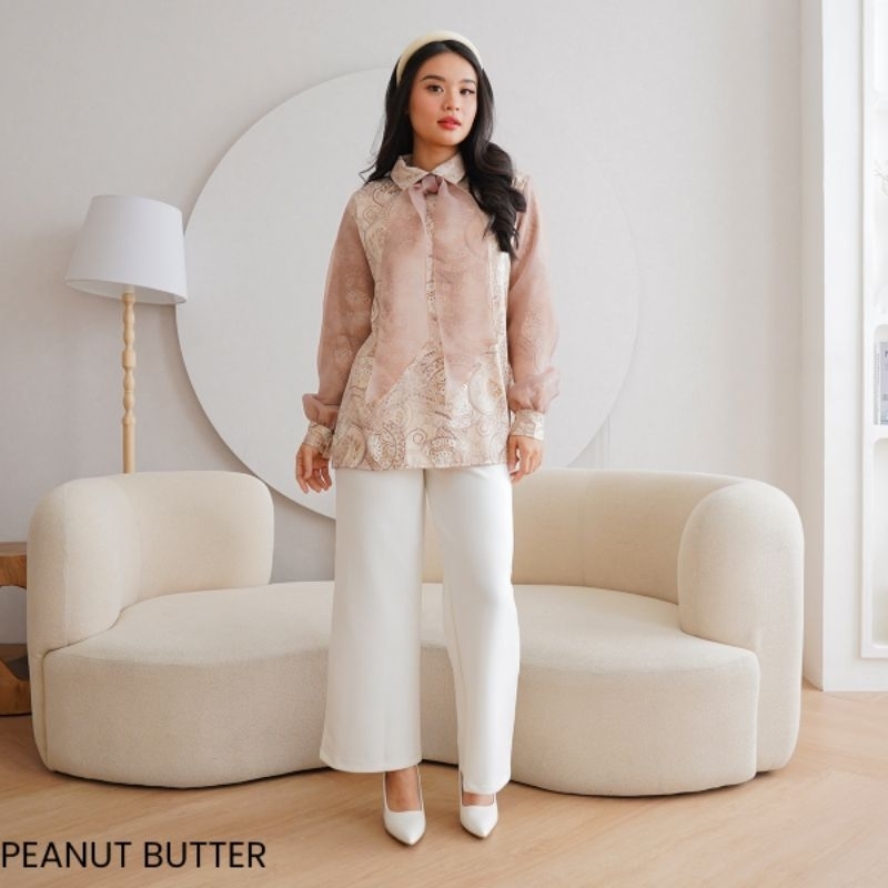 Blouse Pita Akara Satin Motif