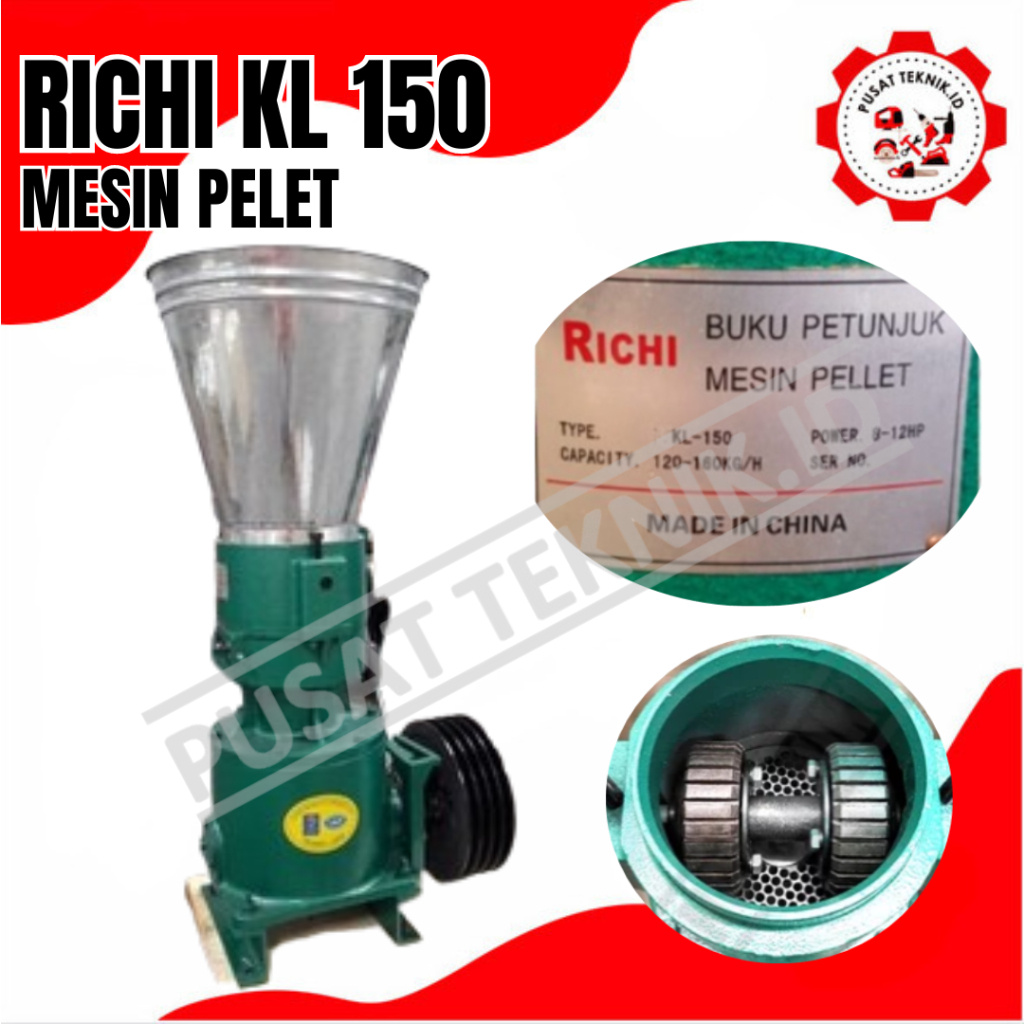 MESIN PELET KL 150 RICHI MESIN CETAK PELET RICHI KL 150 / PELET YAMASUKA 150