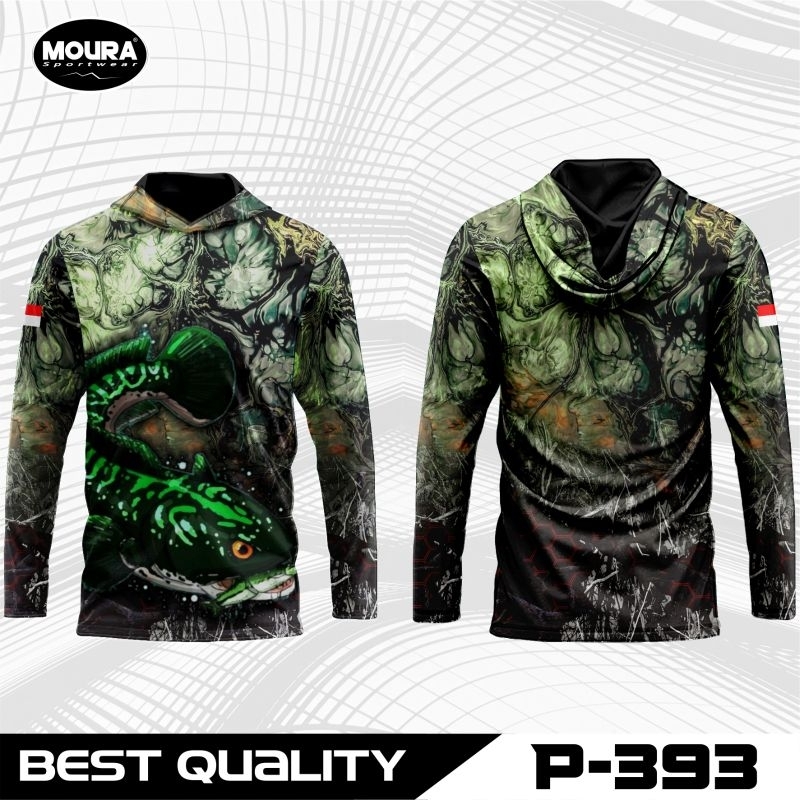 MOURA | Jersey Mancing Channa Hunter | Free Custom Nama Logo | Gratis Buff | Dryfit Premium