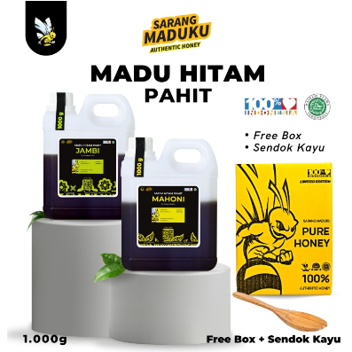

Sarang Maduku X Little Honey's - Madu Hitam Pahit Asli Murni Raw Honey 100% Sarang Maduku