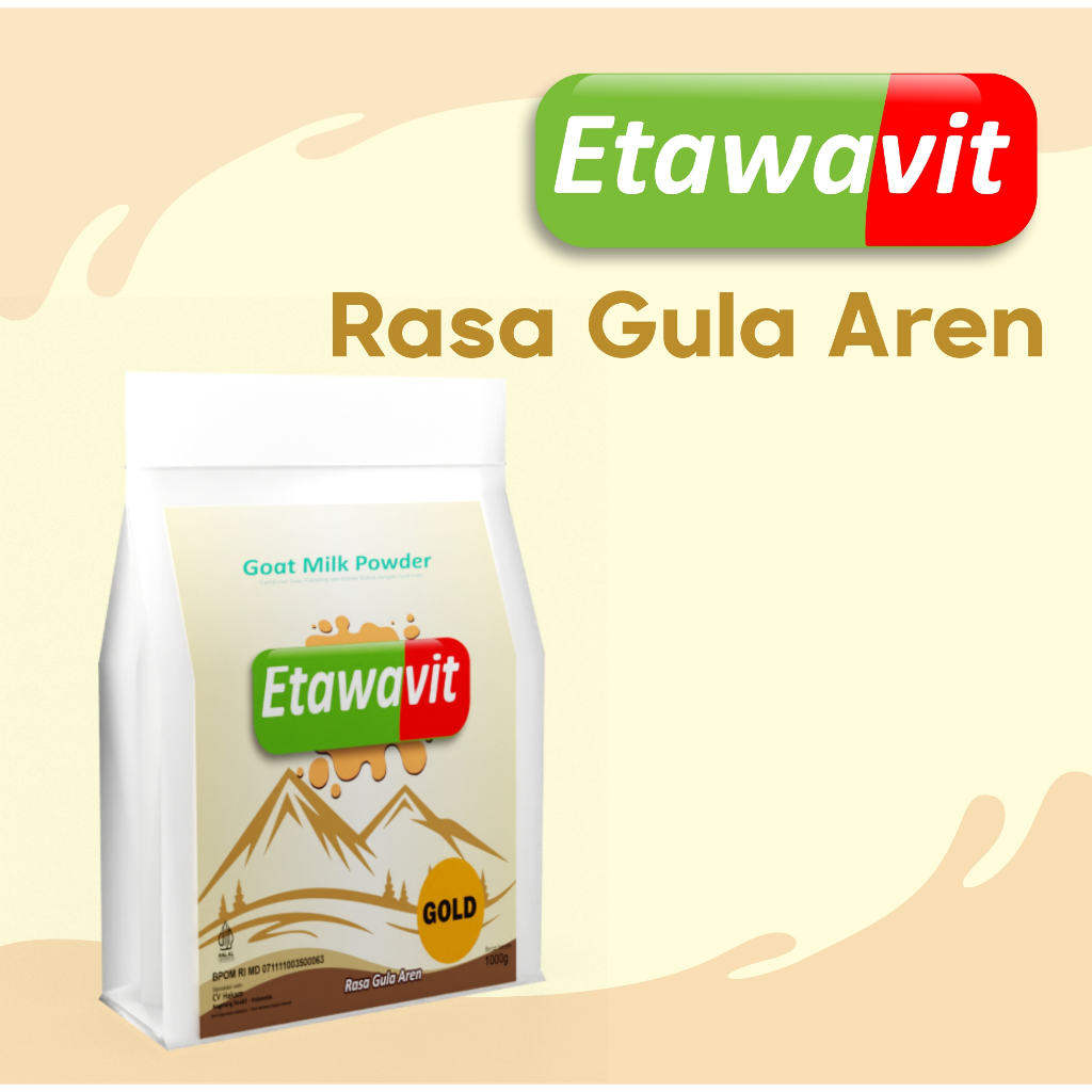 

SUSU KAMBING ETAWAVIT RASA GULA AREN 500 gr - Susu kambing Bubuk - mengandung 60% susu kambing etawa.