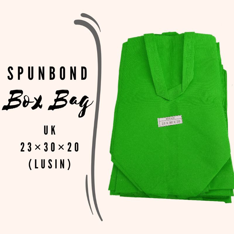 

TAS SPUNBOND BOX BAG UK 23×30×20 (LUSIN)