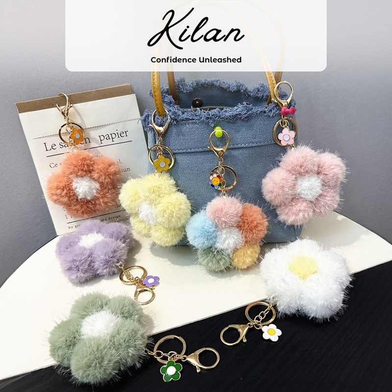 HUMAIRA Gantungan Tas Lucu Pom Pom Keychain - CC012