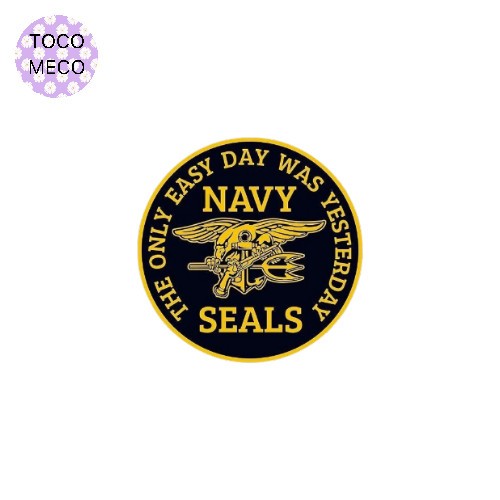 

sticker US ARMY NAVY SEALS slogan circle logo stiker