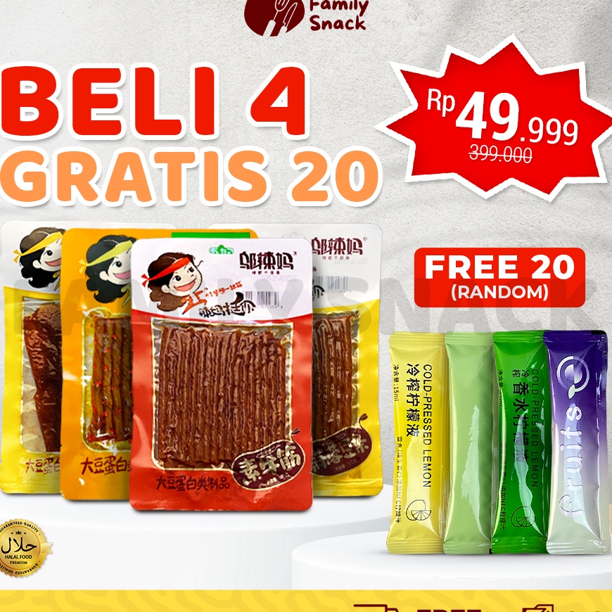 

55 COD Latiao Family Snack Buy 4 get 2 Free HALAL WULAMA LATIAO Bundle WULAMA GLUTEN FOOD CEMILAN SNACK A VEGETARIAN LATIAO