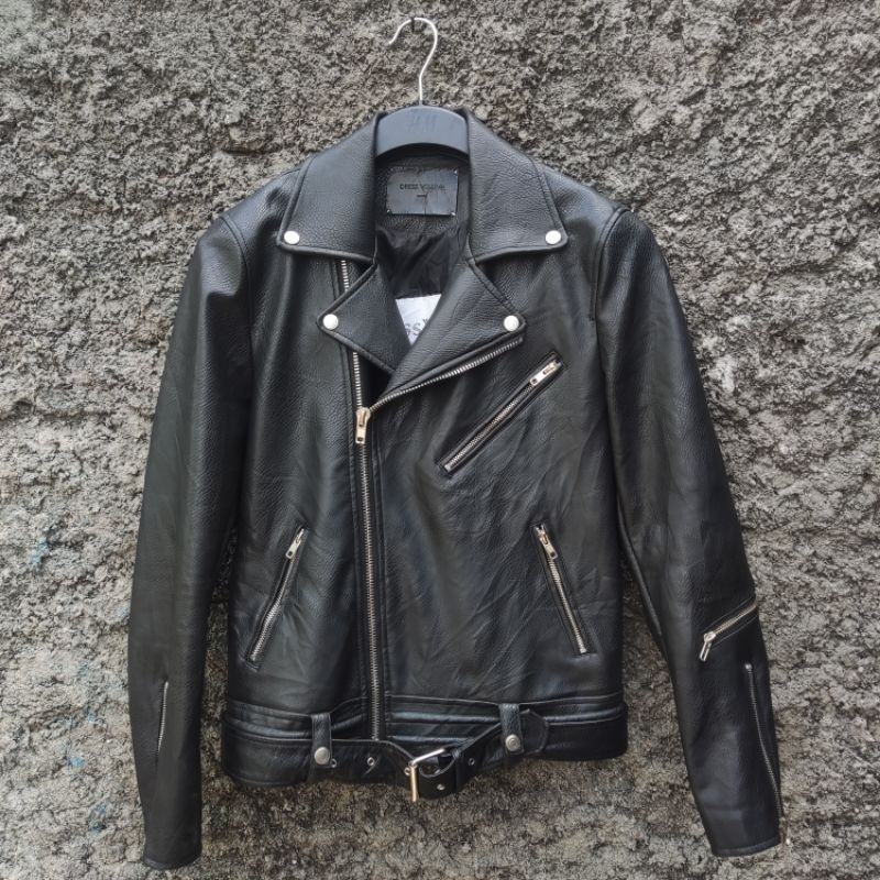 Jaket Kulit Model Ramones Keren , Bahan Kulit Sintetis