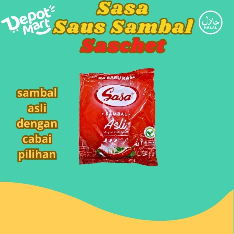 

Sasa Saus Sambal Asli Isi 24 Saset Saos Cabe Sauce Cabai