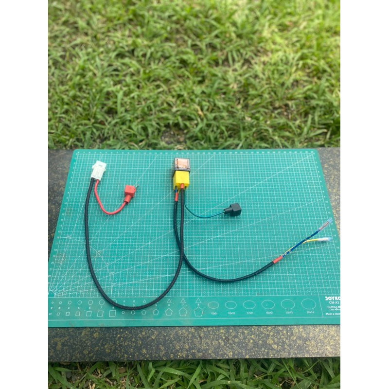 relay lampu set sekring, rilay lampu set sikring, relay lampu set rapi set cover serat, relay klakso