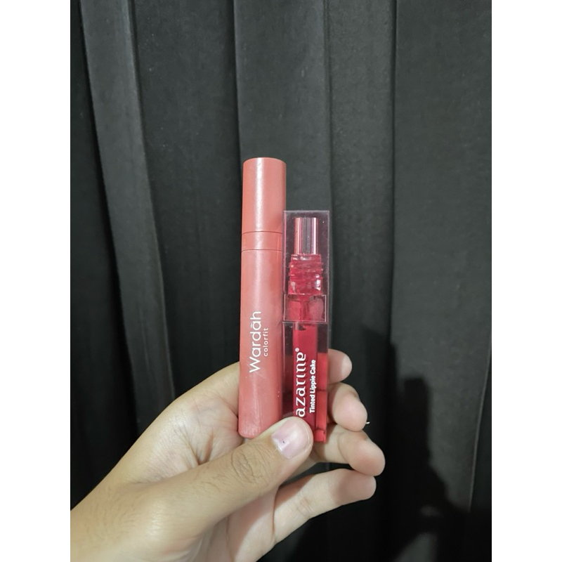 PRELOVED liptint azarine, wardah colorfit, foundation pixy