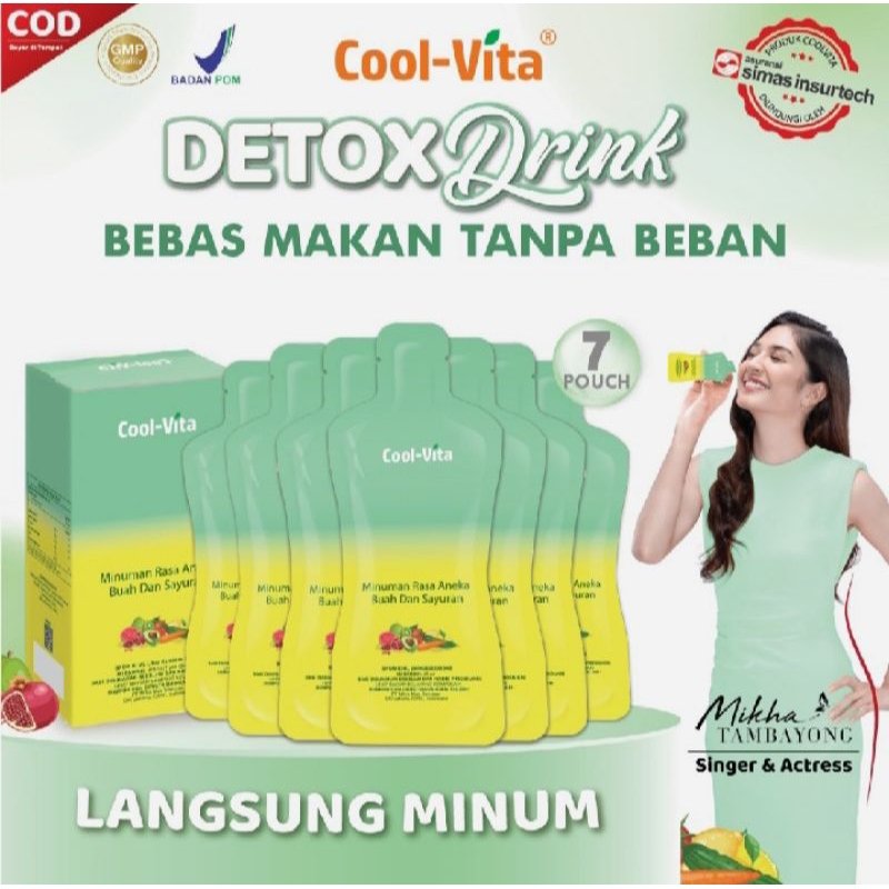 coolvita detox drink minuman nikmati semua makanan yang kalian suka dengan mengonsumsi coolvita fibe