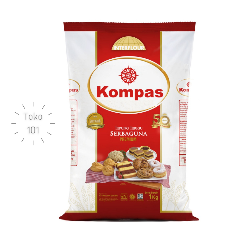 

Tepung Terigu Kompas 1kg