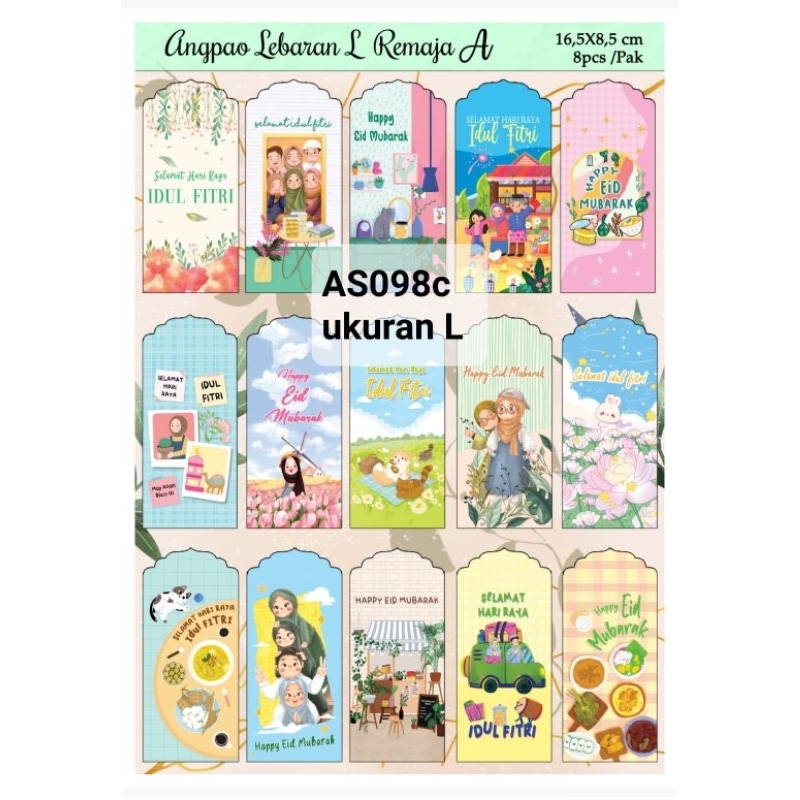 

AMPLOP/ANGPAU LEBARAN SIZE L