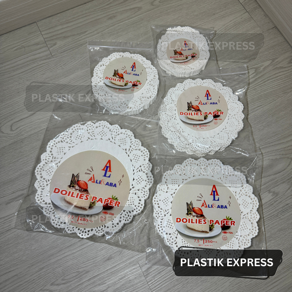 KERTAS ALAS KUE RENDA 3,5 "4.5" 5.5" 6.5" 7.5" 8.5" / KERTAS RENDA / ALAS TOPLES 100 LEMBAR/ DOLLY P