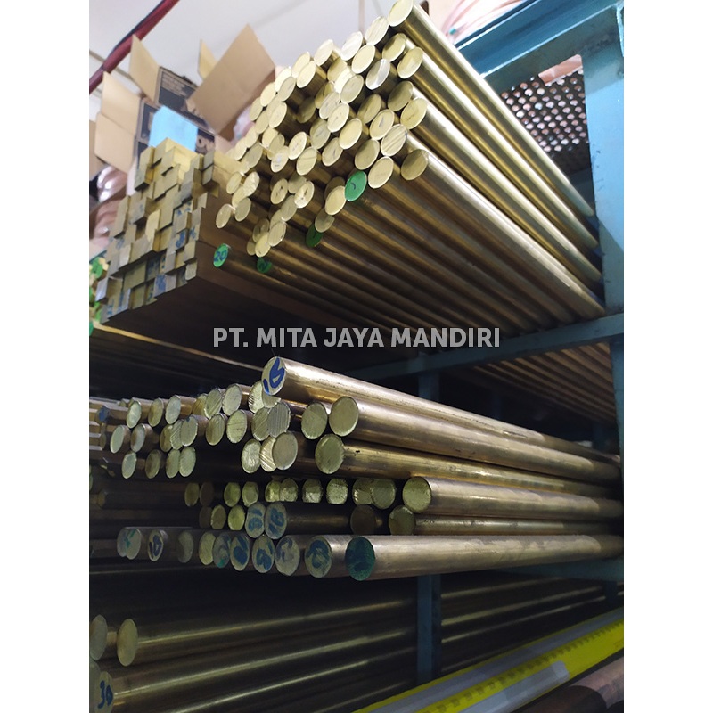 As Kuningan Potongan 1 | Batangan Bulat / Kotak / Strip / Hexa | Diameter 5mm 6mm 8mm 3/8" 1cm 1/2in