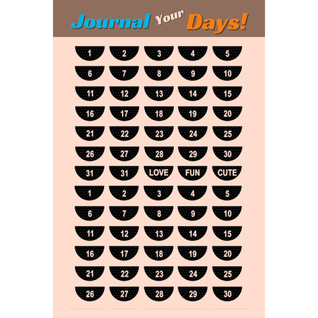 

Sticker Tanggal Journal Your Days