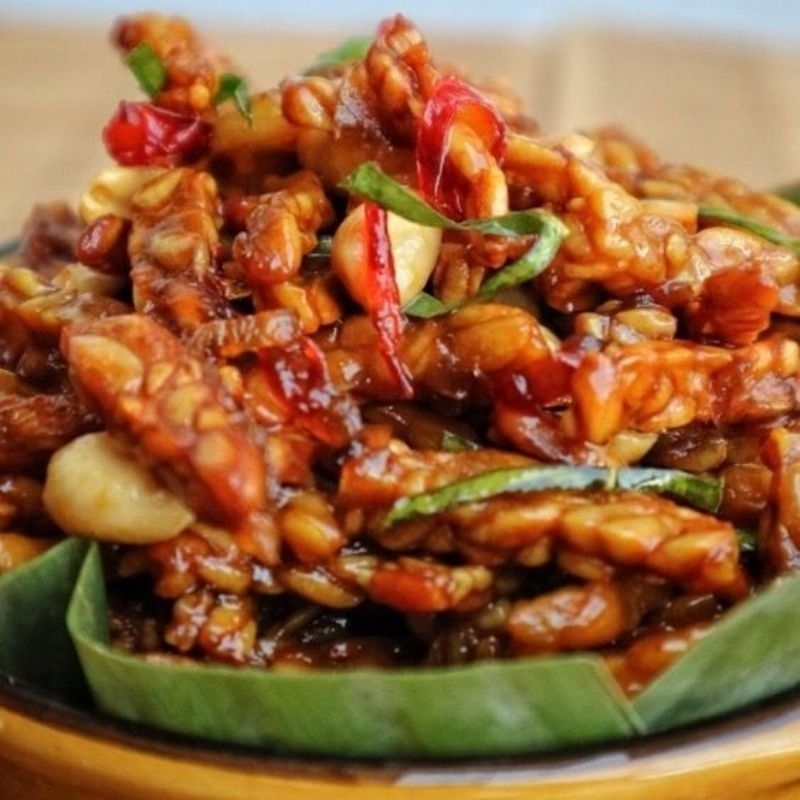 LAUK Orek Tempe Kacang Toples 800ml/orek tempe kering/tempe kering kecap/orek kacang tempe/orek mani