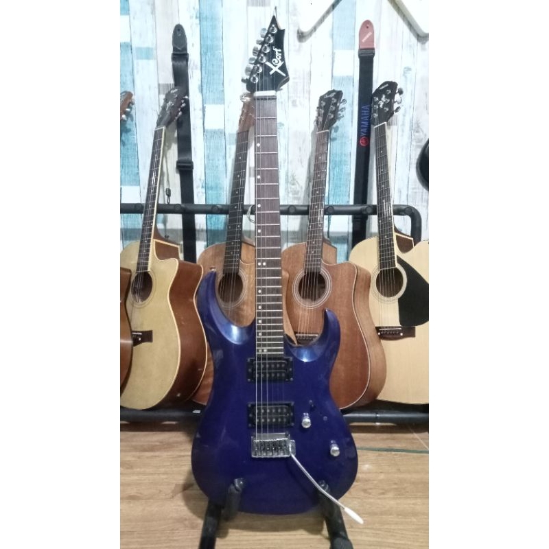 OLSHOP BANJARMASIN - gitar elektrik ORI cort X-2 standart MII kondisi  mulus  normal & aman semua  n