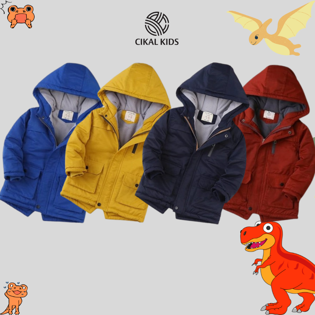 Jaket Anak Laki laki Perempuan Jaket Winter Anak Cowok Cewe Tebal Musim Dingin Unisex Jaket Hoodie