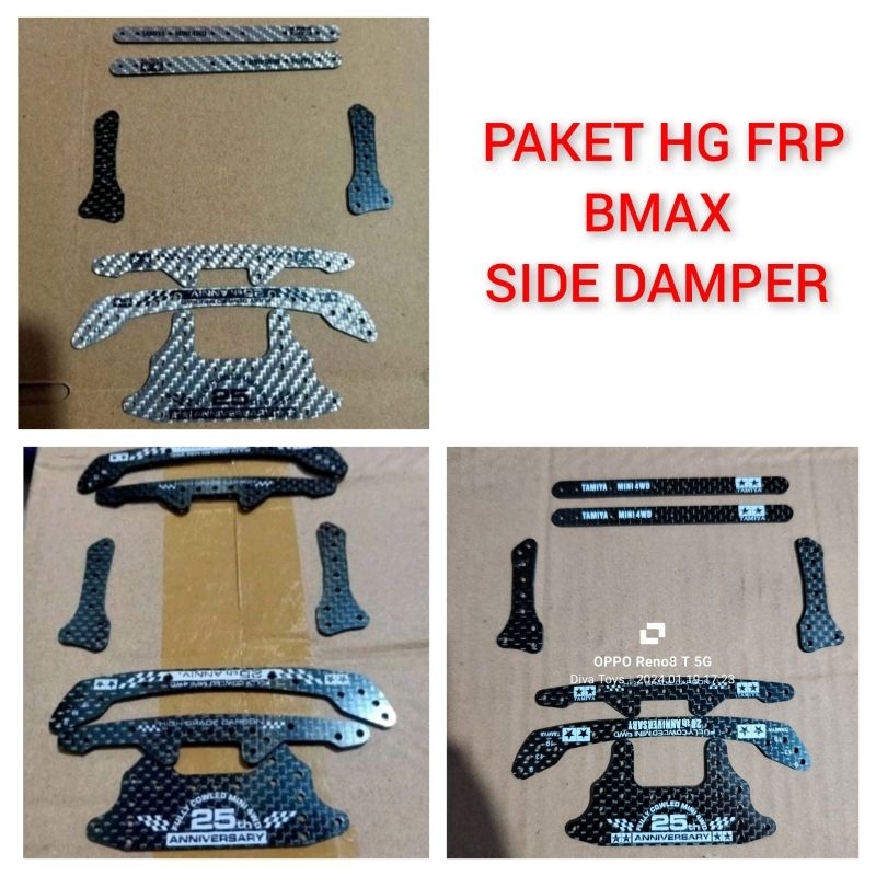 Live Tamiya Paket HG Carbon Frp  Bmax/Damper Bukan merk Tamiya