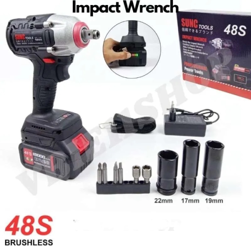 MESIN BOR IMPACT WRENCH 48V 48S SUNC TOOLS BOR IMPACT