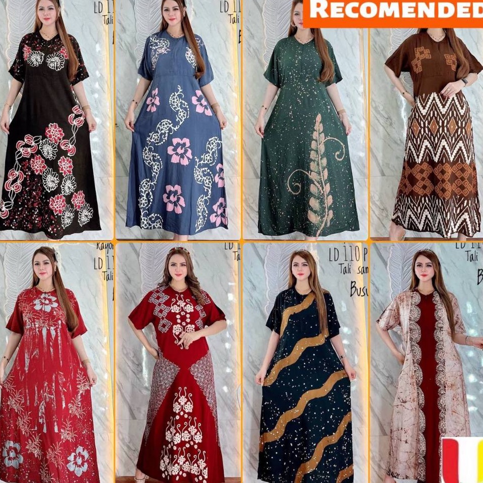 ART O94F Batik Usman  Terbaru Daster Semata Kaki  daster kekinian  daster busui  daster twill rayon 