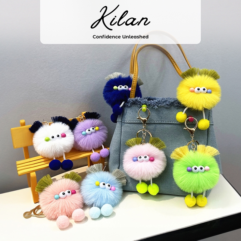 HUMAIRA Gantungan Tas Lucu Pom Pom Bulu - CC013