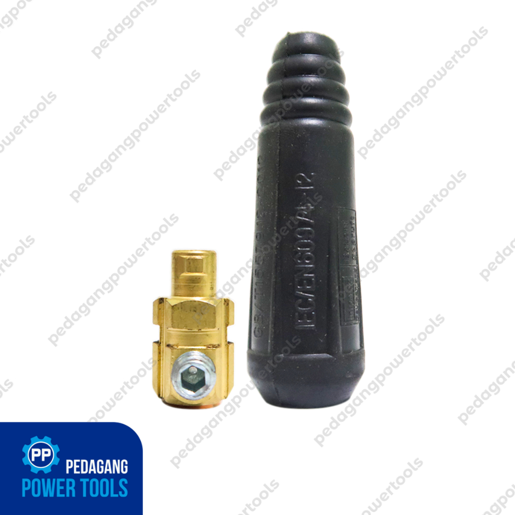 RYU KONEKTOR MALE KABEL MESIN LAS LISTRIK 10 - 25 MM CONNECTOR PLUG