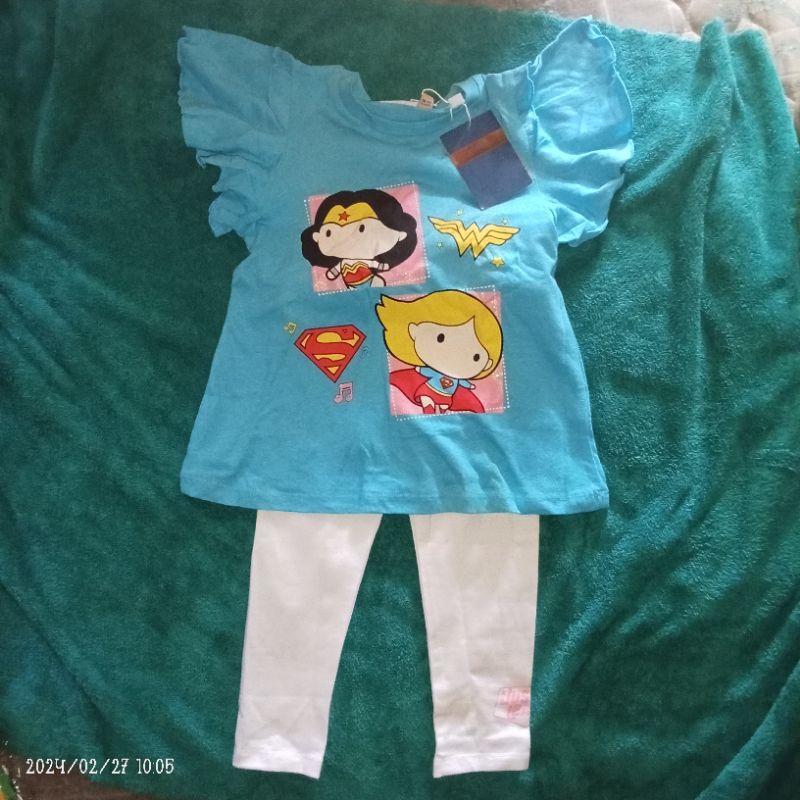 kids icon colours baby girl set legging 18-24bulan