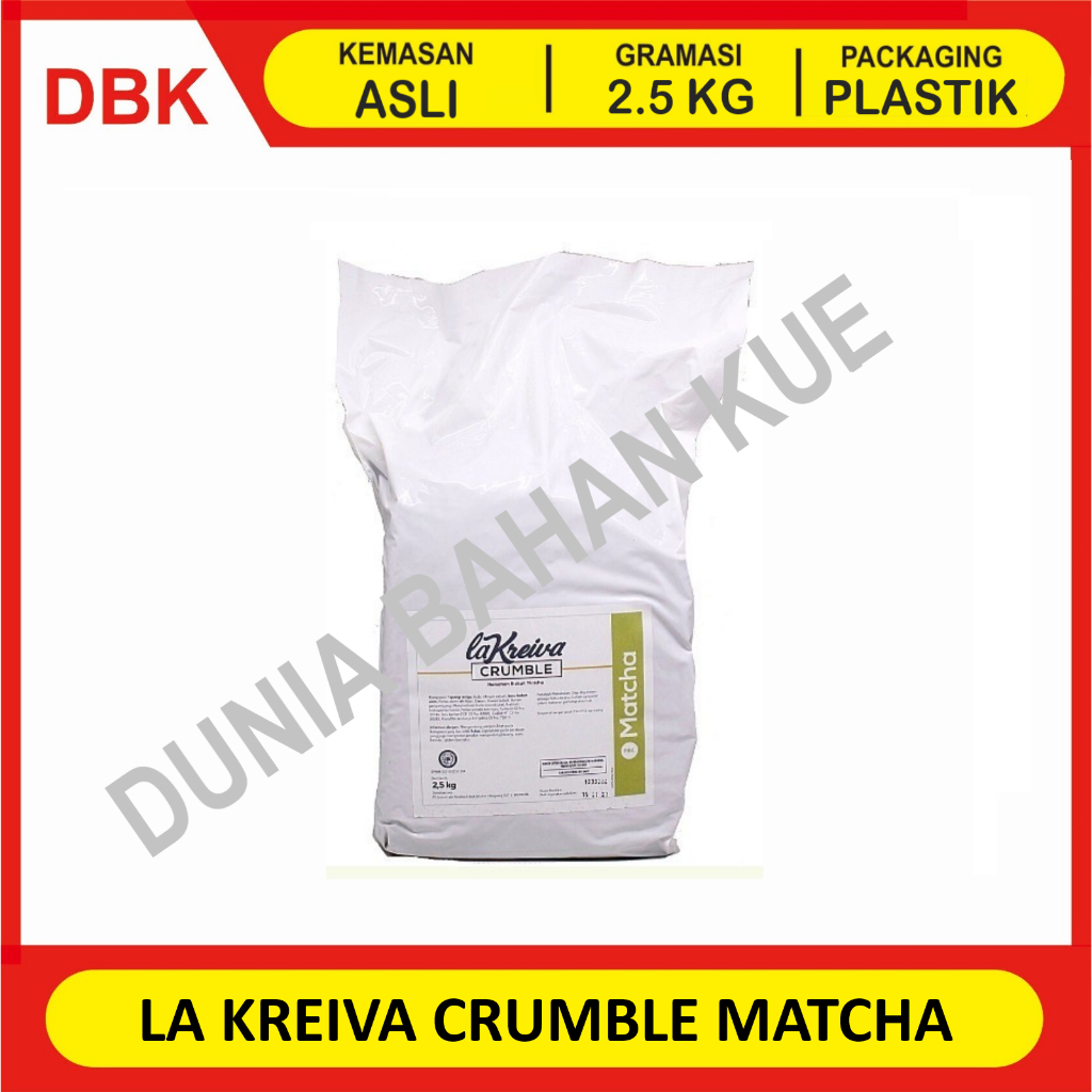 

MATCHA - LA KREIVA CRUMBLE FINE TOPPING 2.5 KG