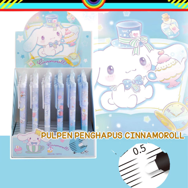 

PULPEN PENGHAPUS CINNAMOROLL 1218 1850 TINTA BIRU 0.5MM | PEN TINTA BIRU | PEN PENGHAPUS | PEN CINNAMOROLL | CINAMORROL | CINAMOROL | ALAT TULIS SEKOLAH | GD |