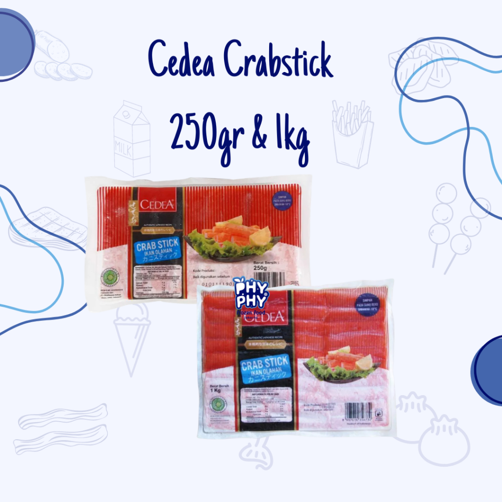 

Cedea Crab Stick 250gr dan 1kg / Cedea Crab Stick 1kg