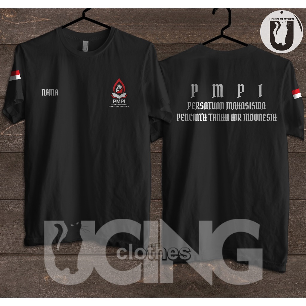 Kaos Baju PMPI Persatuan Mahasiswa Pencinta Tanah Air Indonesia Gratis Nama Kamu Kaos Distro