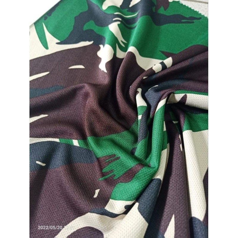 Bahan Kain kaos Dryfit Loreng Malvinas TNI AD