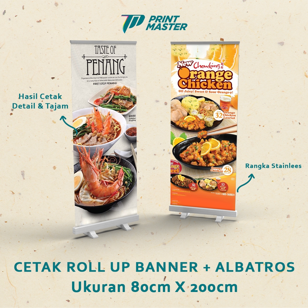 

Cetak Print Roll Up Banner Albatros 80 x 200 High Quality
