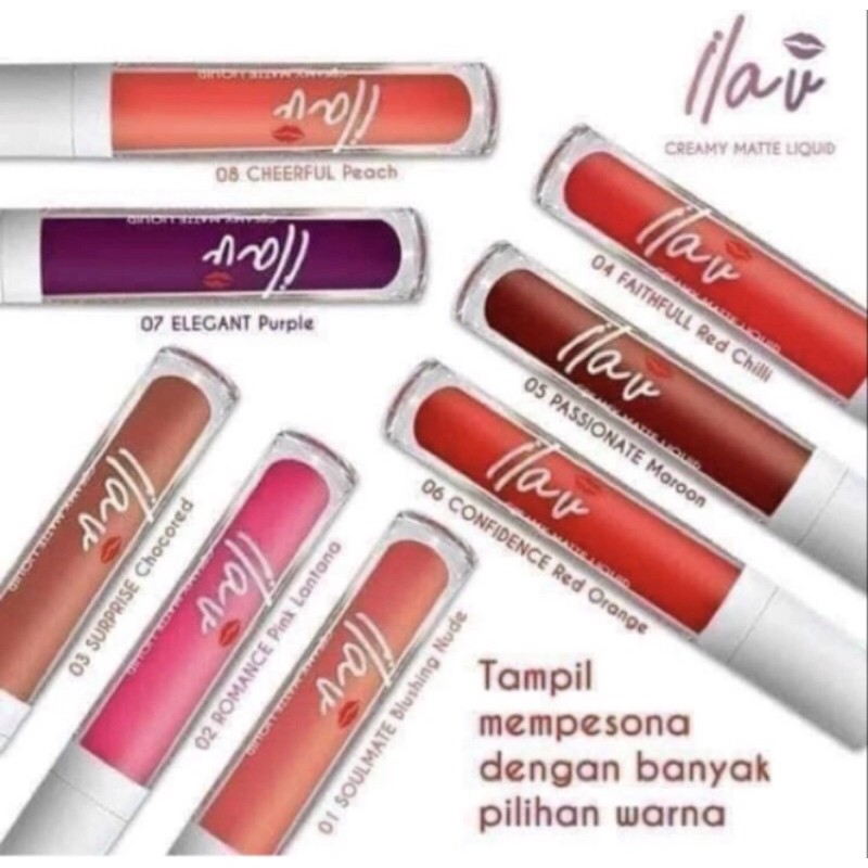 Ilav lipstik hwi ORIGINAL 100% / ilav lipstik HWI ASLI 8 VARIAN / ILAV LIPMATE ASLI HWI