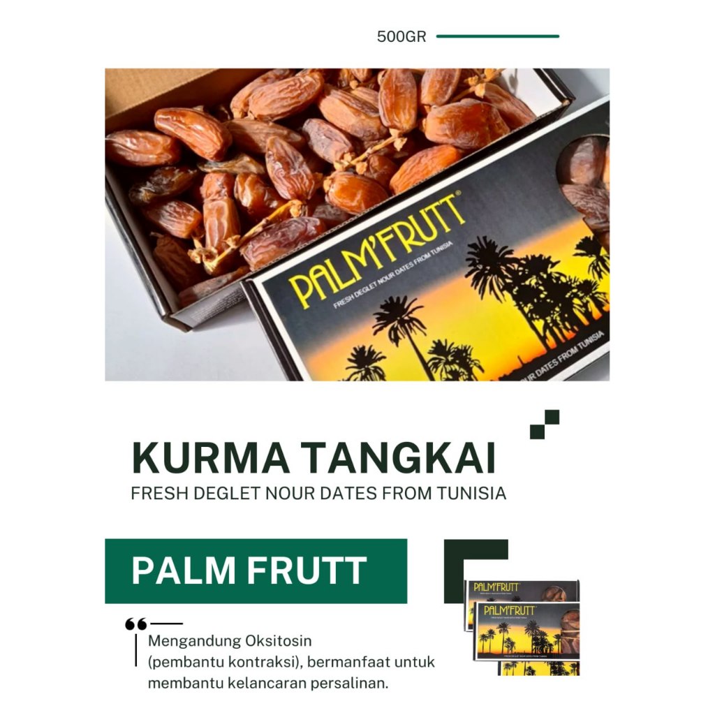 

Kurma Palm Fruit 500 gr | Palm Frutt Kurma Tunisia Tangkai