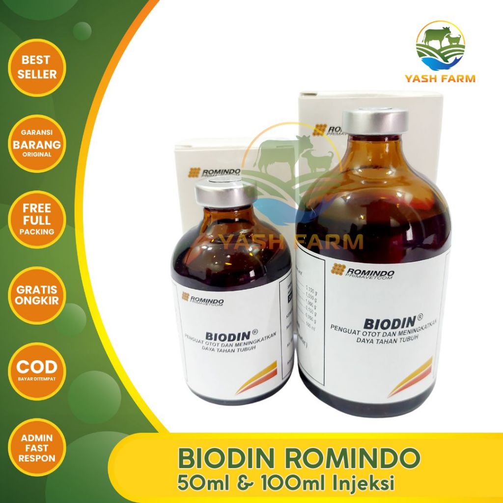 BIODIN 50 ML & 100 ML - ROMINDO