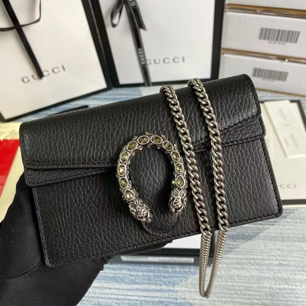 New GUcci Women's Classic Pouch Shipped from France/Dionysus Super Mini Bag Made from GG Supreme