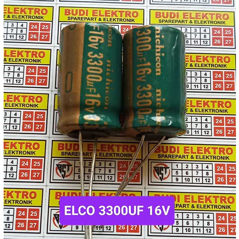 elco 3300UF 16V capasitor 16v 3300uf