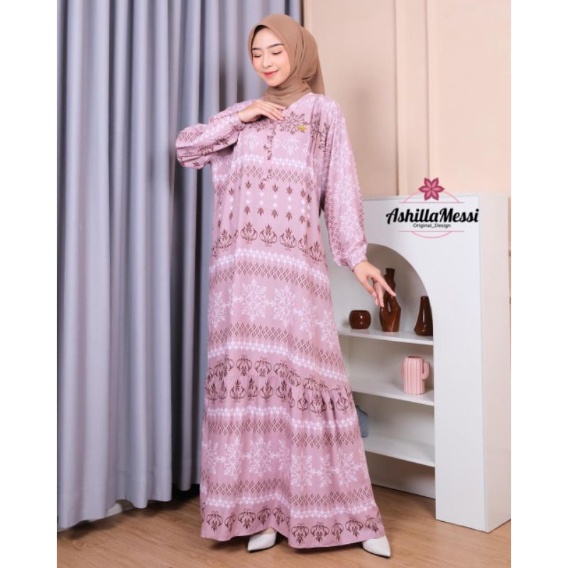 GAMIS RAYON MOTIF ROSALIE ORI ASHILLA MESSI