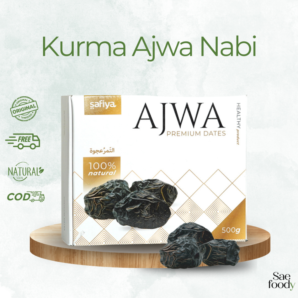 

Kurma Ajwa Nabi Safiya Premium 1kg Original Istimewa