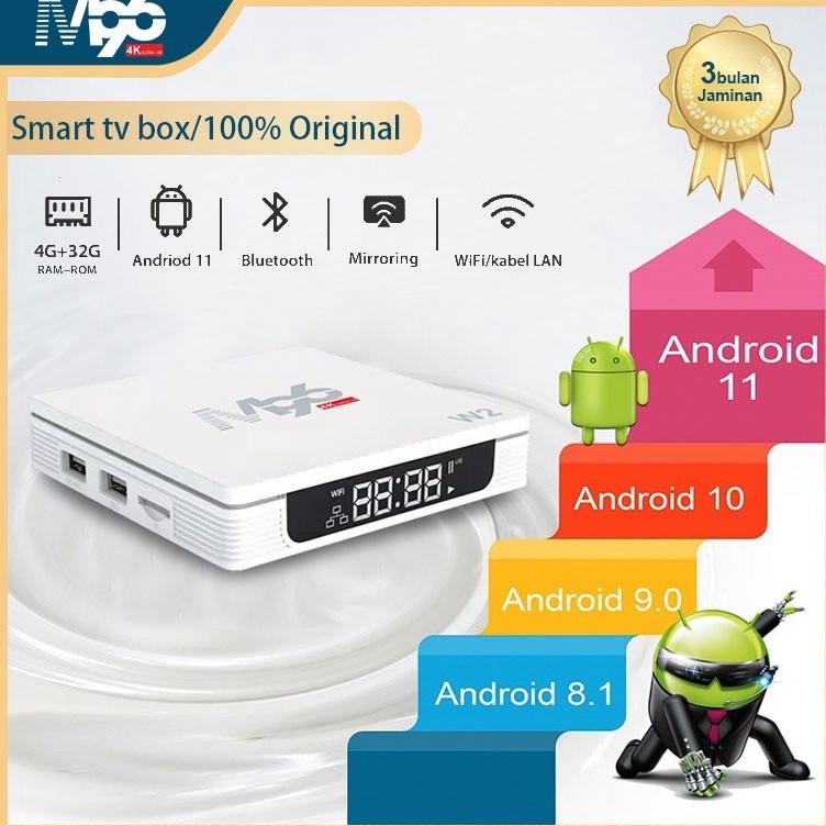 ov M96 Android Tv Box M96W2 Smart Tv Box Android 11 4GB RAM 32GB ROM WIFI 4K HD Digital STB